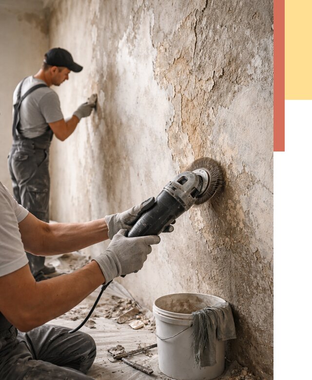 Снятие и удаление краски со стен в Наро-Фоминске от 2151 руб. — ОТДЕЛОЧНИК-Нр-