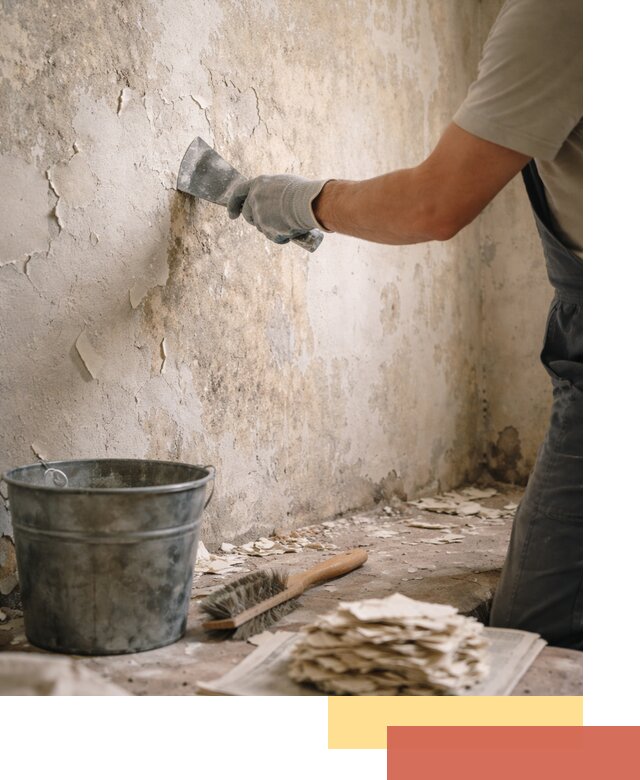 Удаление старой краски со стен в Наро-Фоминске качественно и быстро