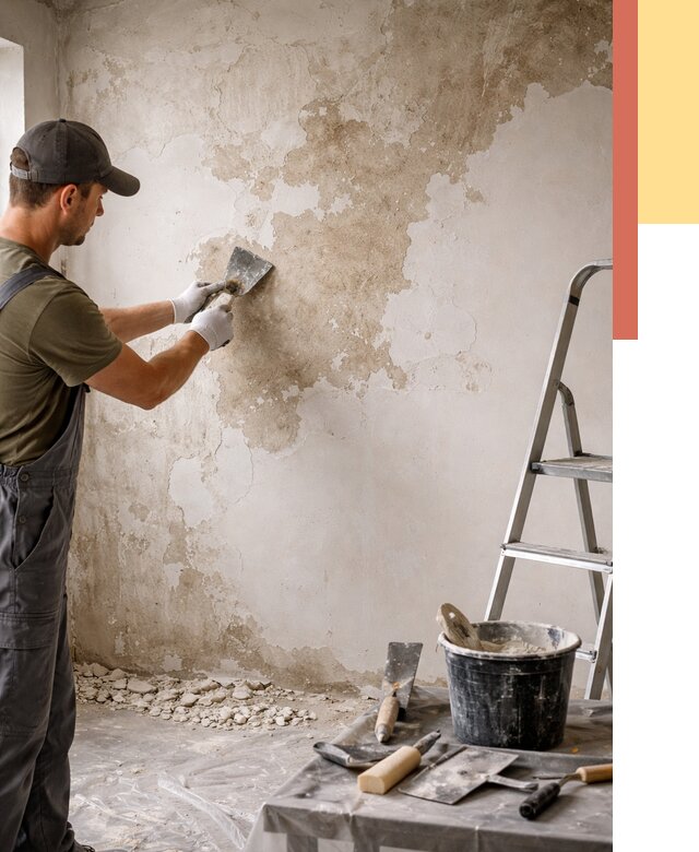 Снятие старой шпаклевки в Наро-Фоминске от 1895 руб. — быстро и недорого | ОТДЕЛОЧНИК-Нр-