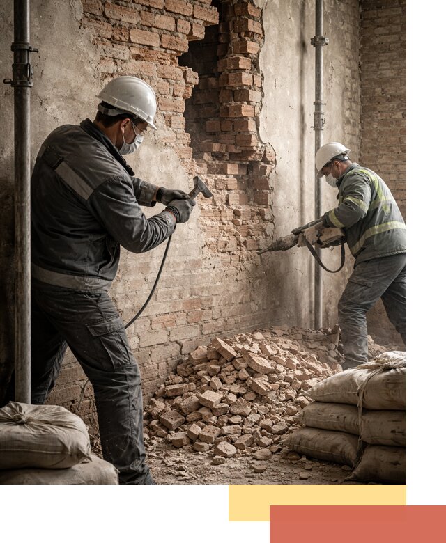 Демонтаж кирпичных стен в Наро-Фоминске быстро и безопасно