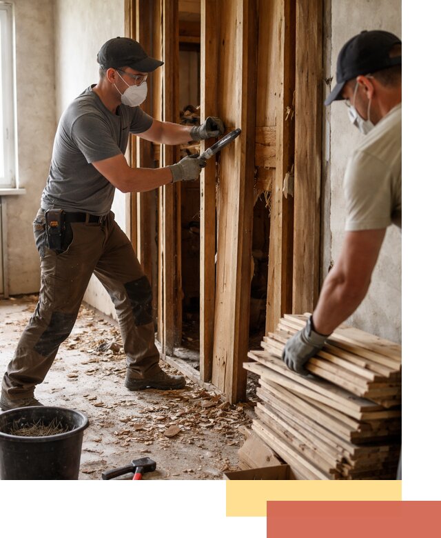 Демонтаж деревянных перегородок в Наро-Фоминске быстро и аккуратно