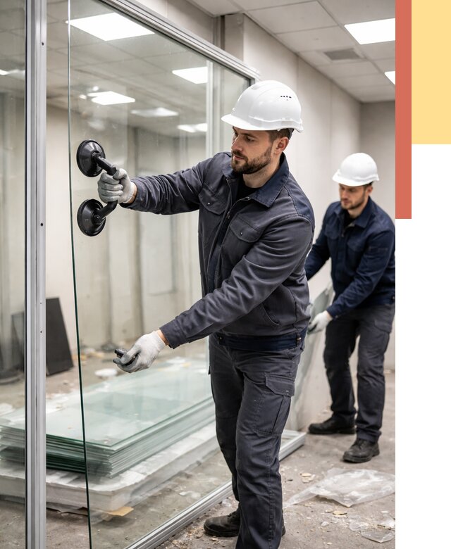 Демонтаж стеклянных перегородок в Наро-Фоминске от 3278 руб. — быстро и недорого | ОТДЕЛОЧНИК-Нр-