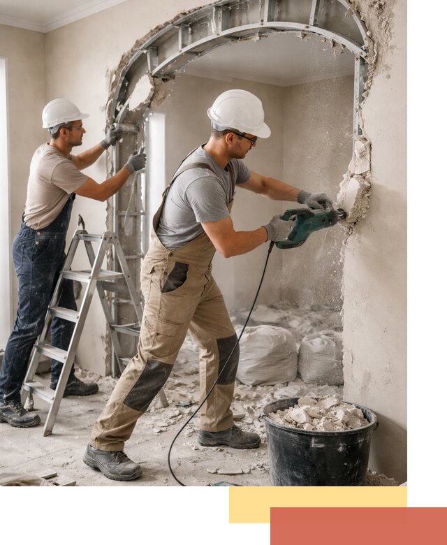 Демонтаж гипсокартонной арки в Наро-Фоминске быстро и аккуратно