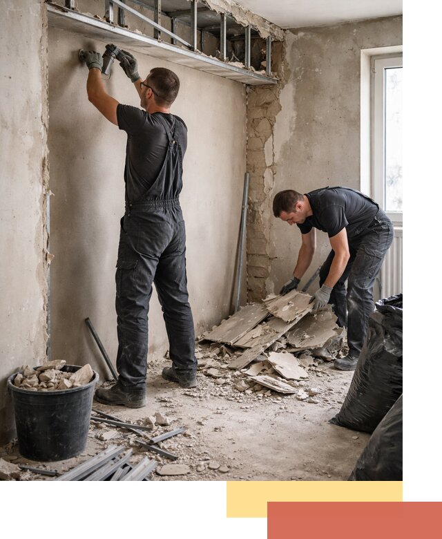 Демонтаж короба из гипсокартона в Наро-Фоминске быстро и аккуратно