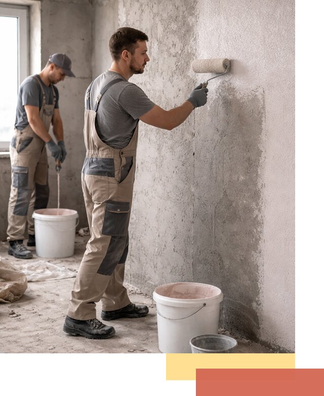 Нанесение бетоноконтакта на стены в Наро-Фоминске для последующей отделки