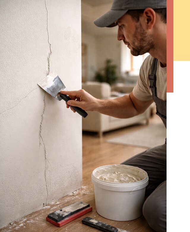 Заделка трещин и сколов в Наро-Фоминске от 2510 руб. — быстро и недорого | ОТДЕЛОЧНИК-Нр-