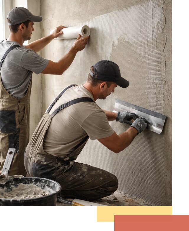 Армирование стен стеклосеткой в Наро-Фоминске для прочной отделки