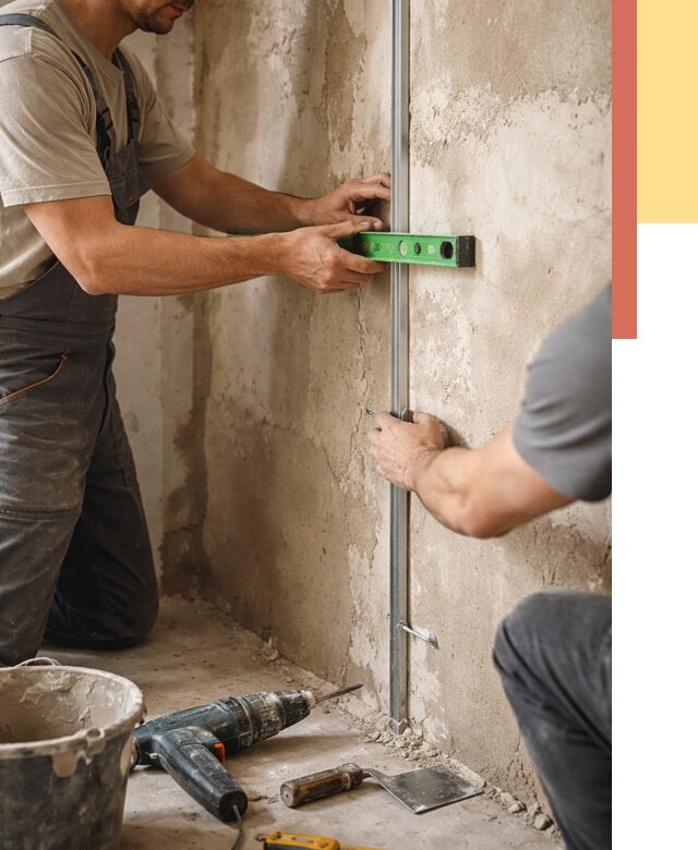 Установка штукатурных маяков в Наро-Фоминске от 7172 руб. — быстро и недорого | ОТДЕЛОЧНИК-Нр-