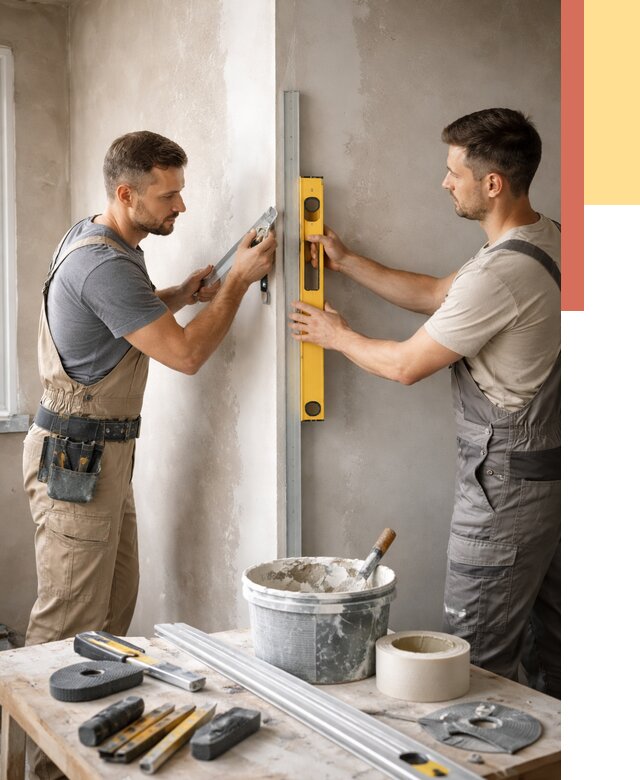 Выведение углов стен в Наро-Фоминске от 1895 руб. быстро и недорого | ОТДЕЛОЧНИК-Нр-