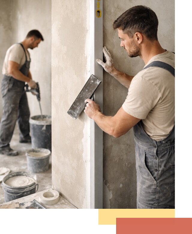 Выведение углов стен в Наро-Фоминске: монтаж и оштукатуривание