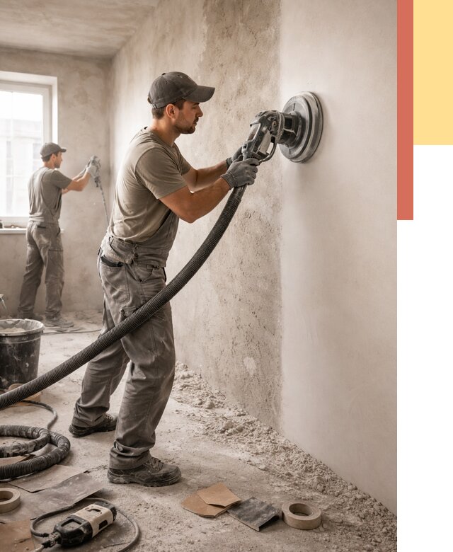 Шлифовка стен в Наро-Фоминске от 1229 руб/м2 — быстро и недорого | ОТДЕЛОЧНИК-Нр-