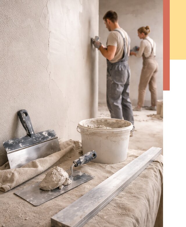 Штукатурка стен гипсовая в Наро-Фоминске от 4610 руб/м2 — быстро и недорого | ОТДЕЛОЧНИК-Нр-