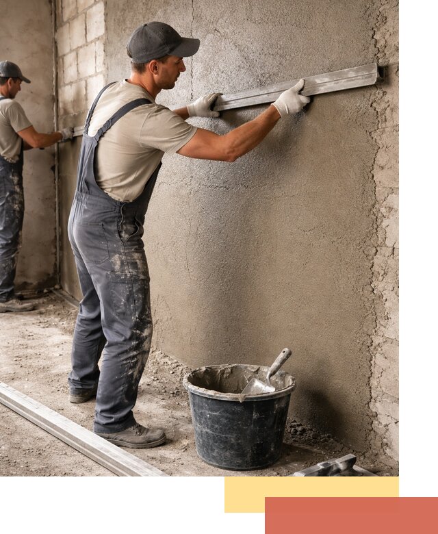 Штукатурка стен цементно-песчаная в Наро-Фоминске профессионально