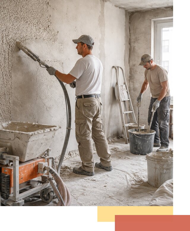 Машинная штукатурка стен в Наро-Фоминске — быстро и качественно