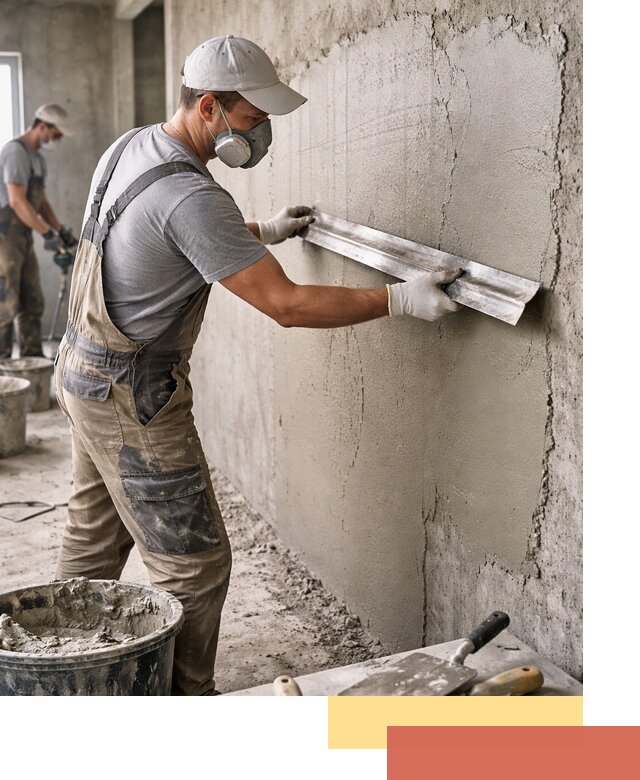 Штукатурка бетонных стен в Наро-Фоминске качественно и долговечно