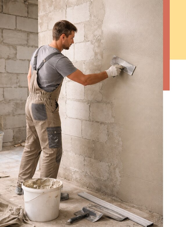 Штукатурка стен из газобетона в Наро-Фоминске от 2151 руб./м2 — быстро и недорого | ОТДЕЛОЧНИК-Нр-