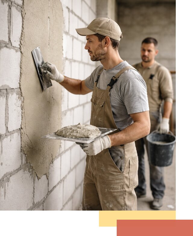 Штукатурка стен из газобетона в Наро-Фоминске под ключ