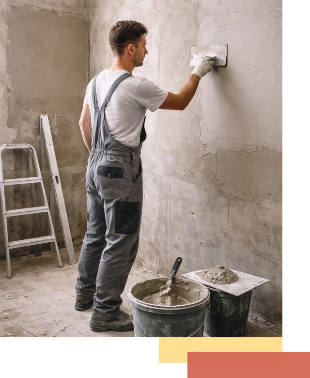 Штукатурка стен в ванной под ключ в Наро-Фоминске