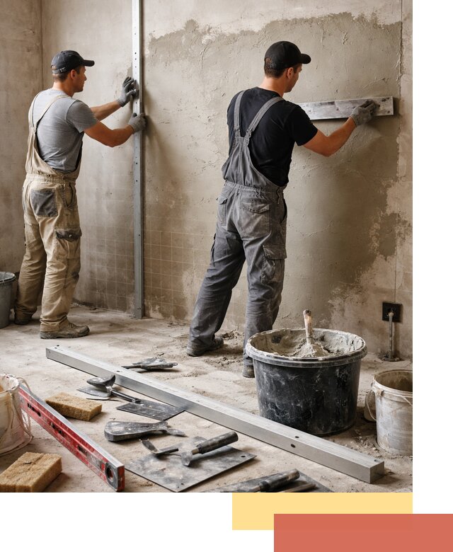 Профессиональная штукатурка стен под плитку в Наро-Фоминске