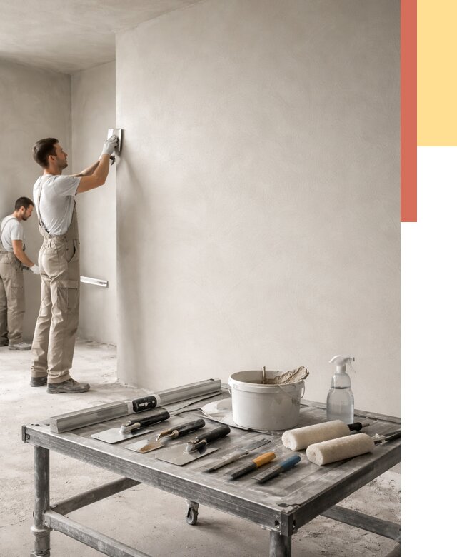 Штукатурка стен под покраску в Наро-Фоминске от 4610 руб./м² — качественно и недорого | ОТДЕЛОЧНИК-Нр-