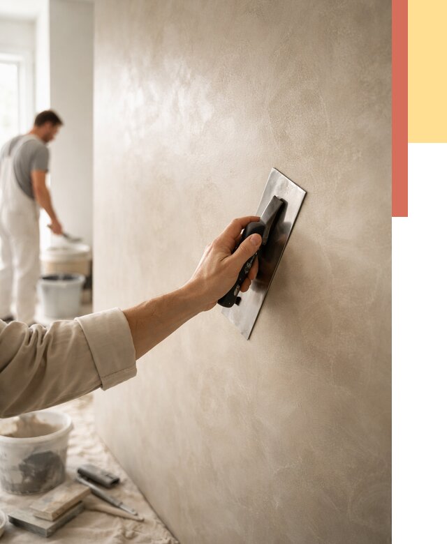 Венецианская штукатурка в Наро-Фоминске от 3586 руб/м² — нанесение стен под ключ | ОТДЕЛОЧНИК-Нр-