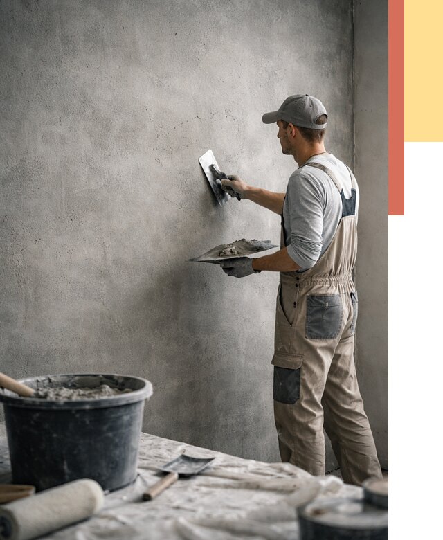 Декоративная штукатурка под бетон в Наро-Фоминске от 2561 руб./м² — нанесение под ключ | ОТДЕЛОЧНИК-Нр-