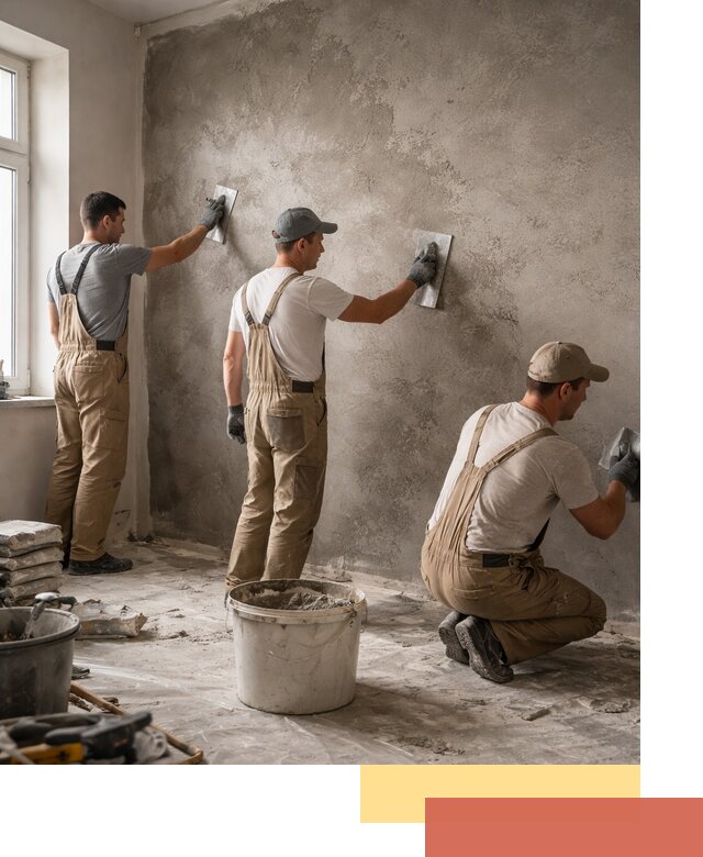 Декоративная штукатурка под бетон в Наро-Фоминске для стен и потолков