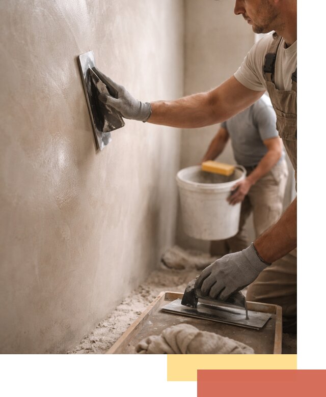 Нанесение марокканской штукатурки таделакт в Наро-Фоминске