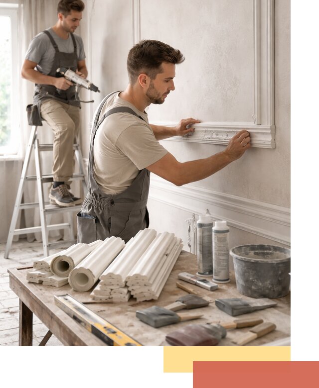 Монтаж лепнины на стены в Наро-Фоминске профессионально и качественно