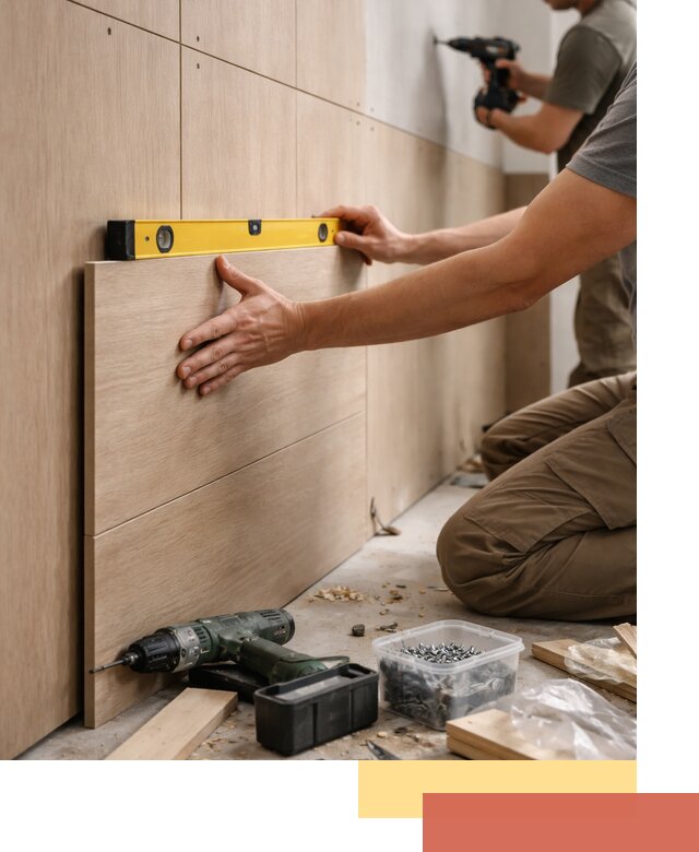 Профессиональный монтаж МДФ панелей на стены в Наро-Фоминске