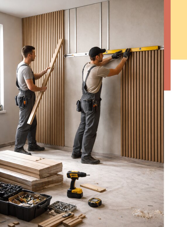 Монтаж реечных панелей на стены в Наро-Фоминске от 1229 руб. — быстро и недорого | ОТДЕЛОЧНИК-Нр-