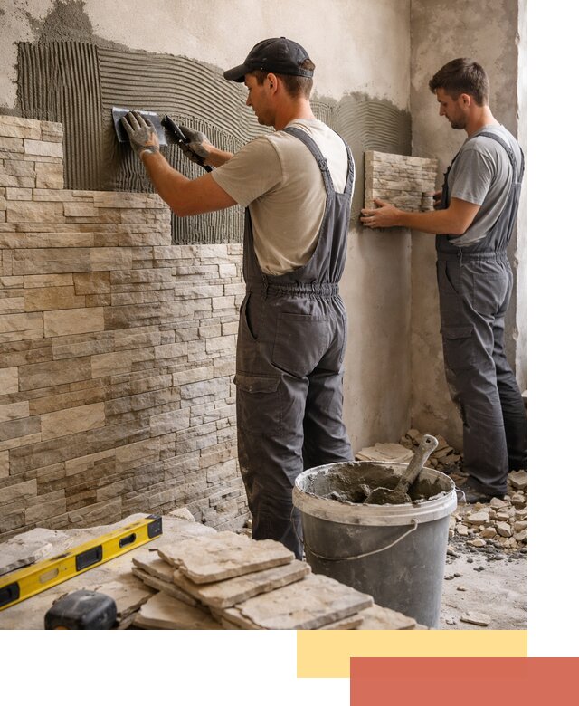 Монтаж искусственного камня в Наро-Фоминске — облицовка стен и фасадов