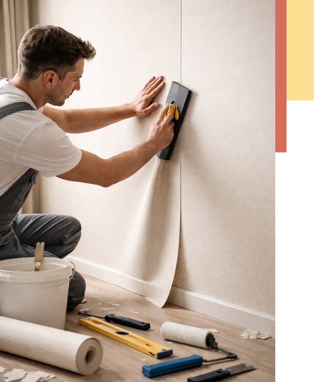 Поклейка виниловых обоев в Наро-Фоминске от 4610 руб. | Быстро и недорого — ОТДЕЛОЧНИК-Нр-