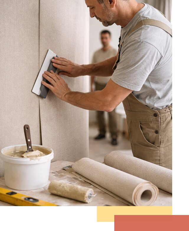 Поклейка текстильных обоев в Наро-Фоминске профессионально и аккуратно