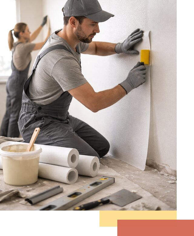 Поклейка стеклообоев профессионально в Наро-Фоминске