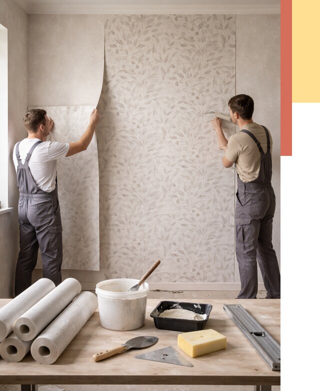 Поклейка обоев с подбором рисунка в Наро-Фоминске от 3586 руб. | ОТДЕЛОЧНИК-Нр- - быстро и недорого