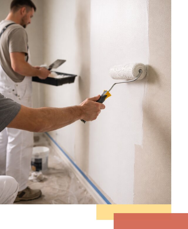 Покраска стен акриловой краской профессионально в Наро-Фоминске