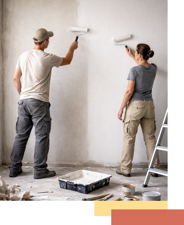 Окраска стен по стеклохолсту в Наро-Фоминске качественно и долговечно