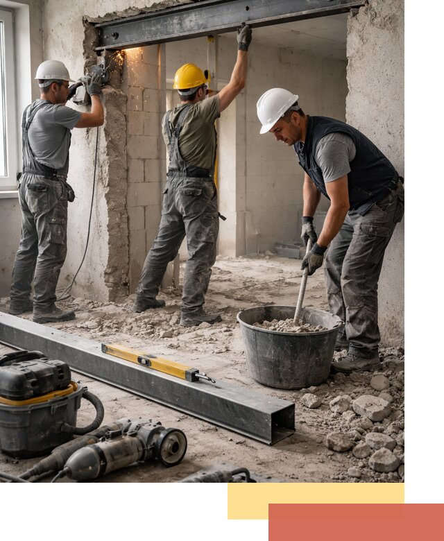 Создание проемов в стенах и несущих конструкциях в Наро-Фоминске