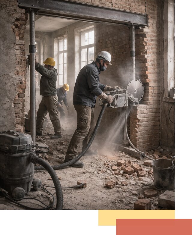 Прорезка проема в стене под дверной или оконный проем в Наро-Фоминске