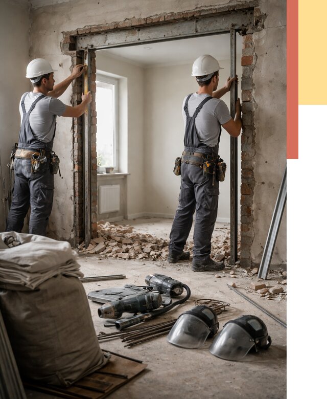 Расширение дверного проема в Наро-Фоминске от 12806 руб. под ключ | ОТДЕЛОЧНИК-Нр-