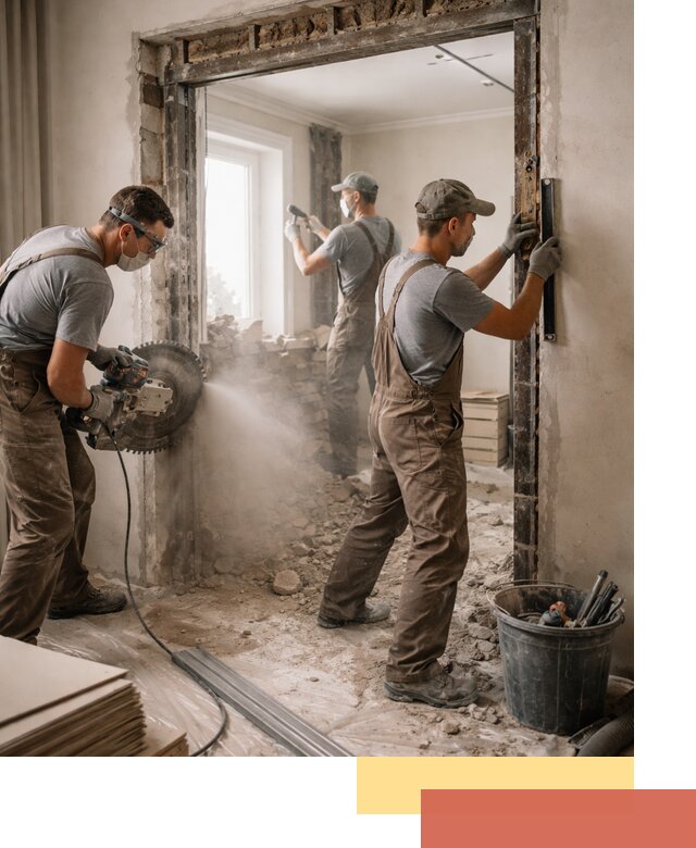 Расширение дверного проема под установку новой двери в Наро-Фоминске