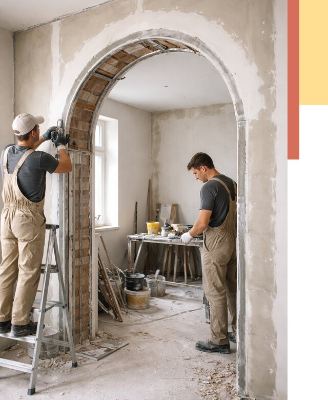 Устройство арочного проема в Наро-Фоминске от 9733 руб. под ключ — быстро и недорого | ОТДЕЛОЧНИК-Нр-