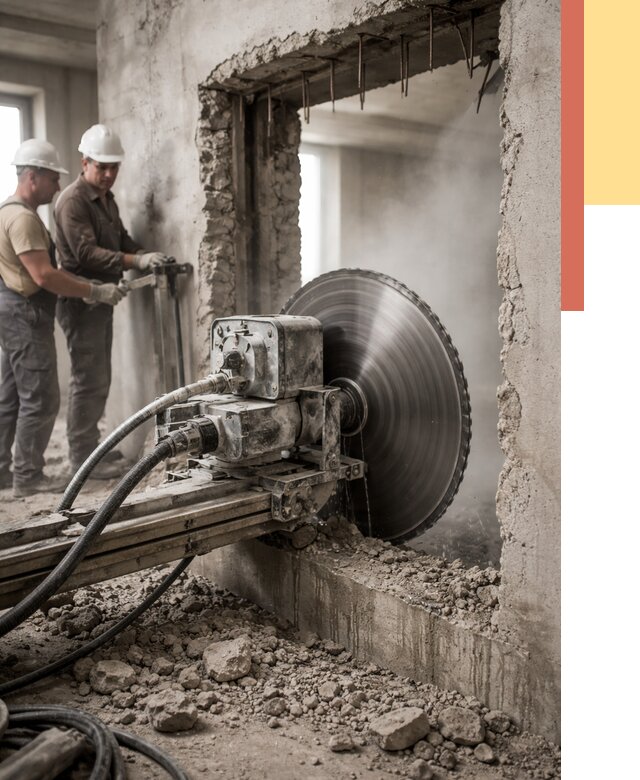 Алмазная резка проемов в Наро-Фоминске от 4610 руб. быстро и недорого | ОТДЕЛОЧНИК-Нр-