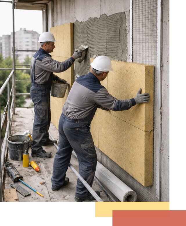 Утепление стен зданий и домов в Наро-Фоминске качественно и надежно