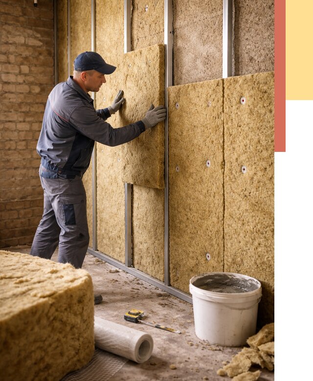 Утепление стен минватой в Наро-Фоминске от 1383 руб./м2 — недорого и быстро | ОТДЕЛОЧНИК-Нр-