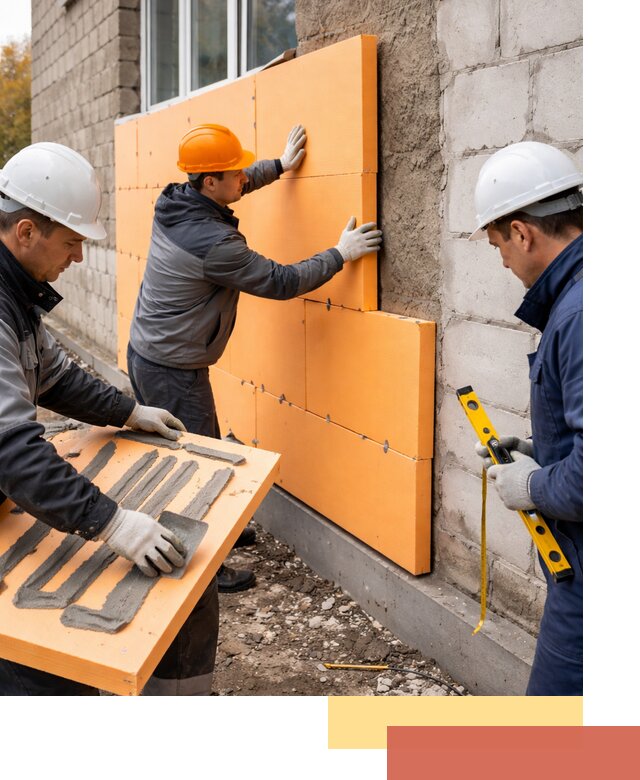 Утепление фасада пеноплексом под ключ в Наро-Фоминске