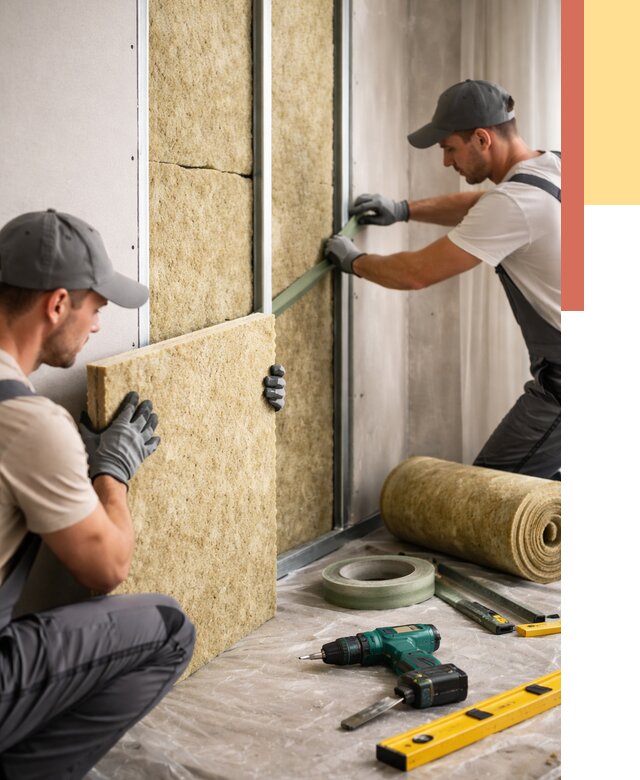 Шумоизоляция стен в Наро-Фоминске под ключ от 1895 руб. | ОТДЕЛОЧНИК-Нр-