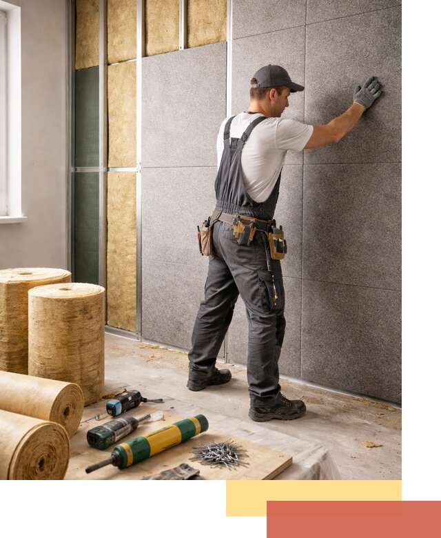 Профессиональная шумоизоляция стен в Наро-Фоминске для квартиры и офиса