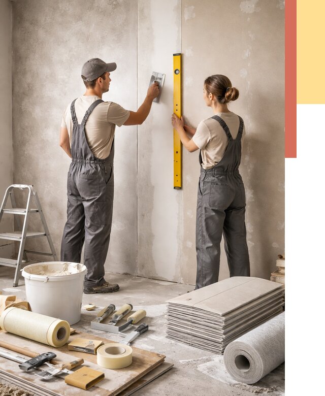 Отделка стен в Наро-Фоминске от 1537 руб/м² — недорого, быстро, под ключ | ОТДЕЛОЧНИК-Нр-